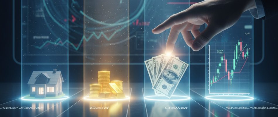 مقایسه بازده ملک با طلا، دلار و بورس